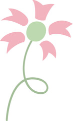 Flower icon, Flower icon simple cartoon style.
