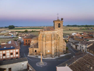 Aerial View of Boadilla del Camino, Spain