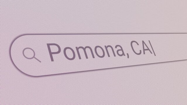 Search Bar Pomona CA 
Close Up Single Line Typing Text Box Layout Web Database Browser Engine Concept