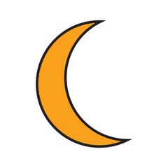 moon icon vector
