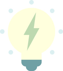 Lightbulb icon, Lightbulb icon simple cartoon style.