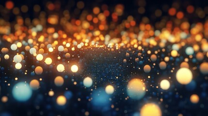 gold abstract glittering bokeh vertical background