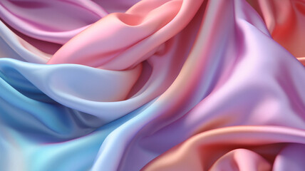 Obraz premium Pastel silk background created using generative AI tools