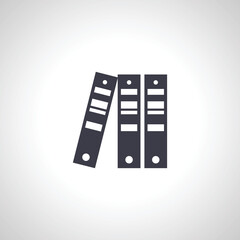 Obraz premium Binder icon. row of binders icon.