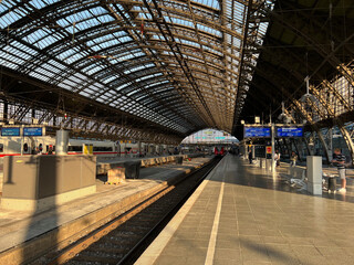 Naklejka premium Cologne, Germany - June 6 2023: Cologne central station