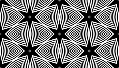 Obraz premium Seamless Geometric Pattern. Abstract Black and White Texture.