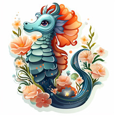 cute seahorse Sticker