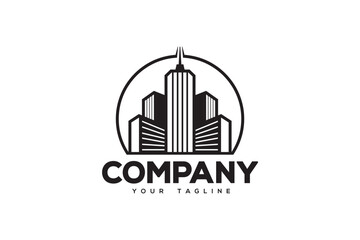 Creative logo design depicting a city skyline- Logo Design Template	
