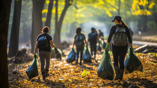Beyond Borders: Anonymous Activist Volunteers Joining Forces to Clean up Litter Outdoors