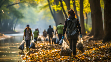 Uniting for a Cleaner World: Activist Volunteers Taking a Stand Against Litter Outdoors