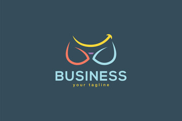 Creative logo design depicting a smile bra, designated to the fashion or apparel industry.	