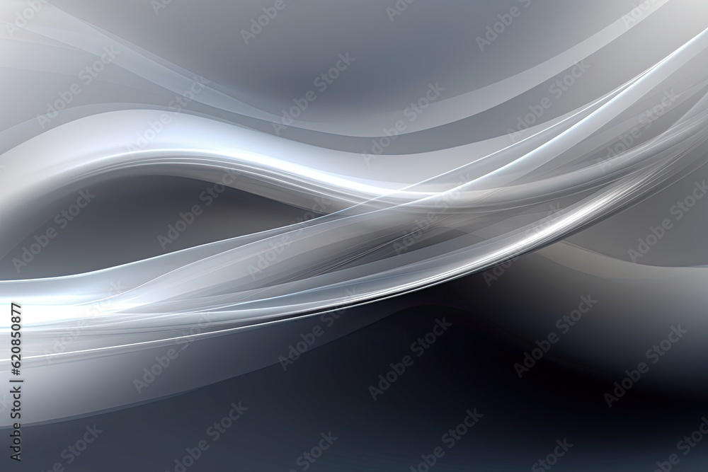 Poster abstract grey technology background with blurred black lines and silver metallic light. modern desig