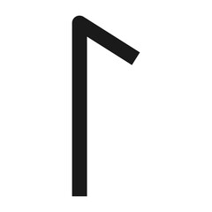 Obraz premium Runic alphabets icon. Runes symbol graphic. Ancient Norse.