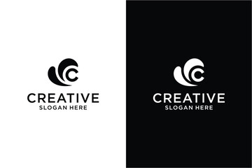 Letter c Logo design concept