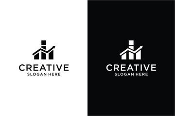 Letter i graphic finance Logo design concept