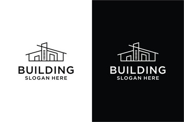 Home building logo design template