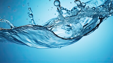 Clean and Clear Wasser: A Refreshing Splash of Liquid Nature's Hygiene. Generative AI