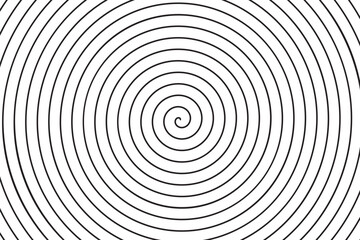Fototapeta na wymiar Concentric circle spiral texture. Linear vector background