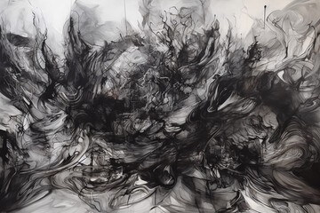 Million Shades of Charcoal Lines, Ideal for Graphic Design, Artistic Concepts, and Modern Visual Representations. Generative AI