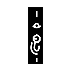 navel piercing fashion beauty glyph icon vector. navel piercing fashion beauty sign. isolated symbol illustration