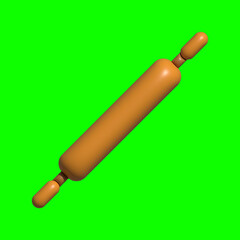3D Kitchen Set Elements Assets with Greenscreen Background