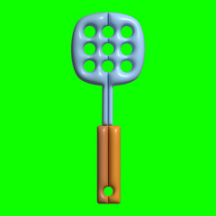 3D Kitchen Set Elements Assets with Greenscreen Background