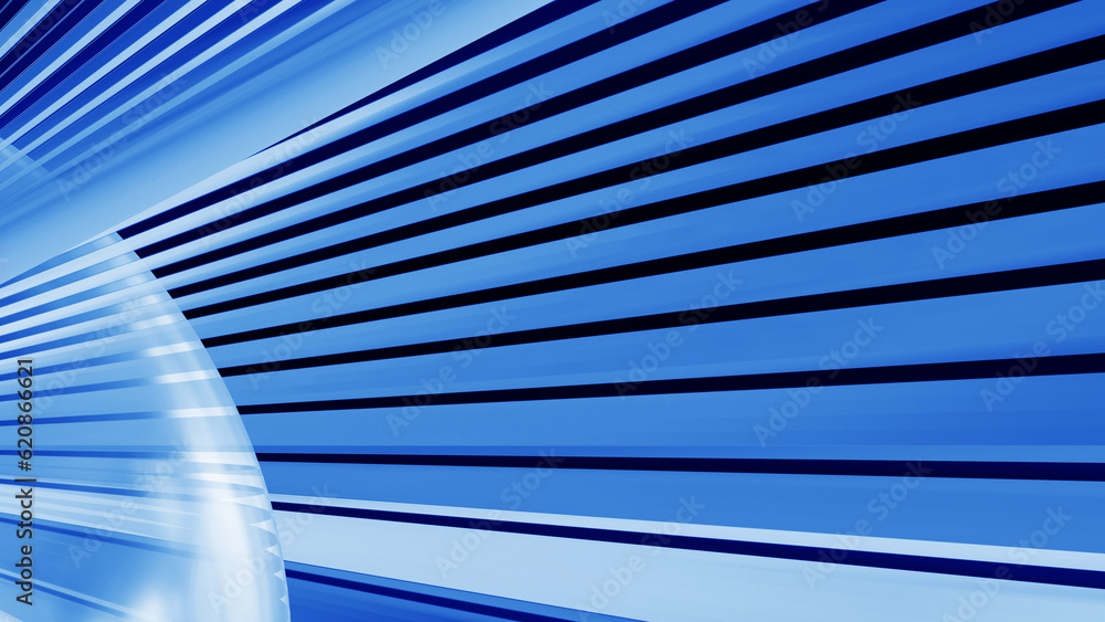 Aufkleber abstract blurred blue background with lines in 3d rendering for posters concept