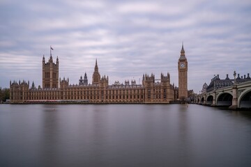 Fototapeta na wymiar houses of parliament, London, England