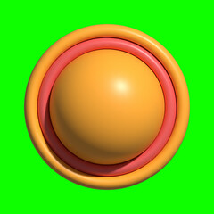 3D Kitchen Set Elements Assets with Greenscreen Background