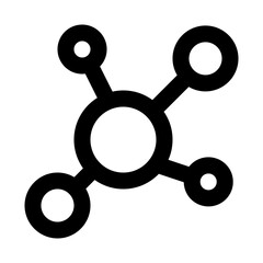 molecule line icon