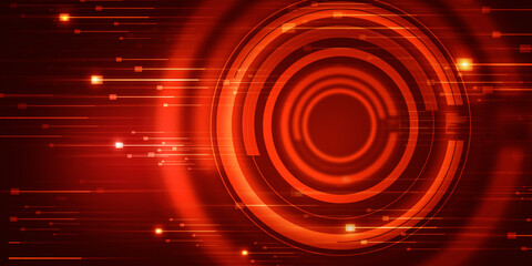 2d illustration Abstract futuristic electronic circuit technology background