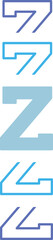 Stacked Sport Font Z