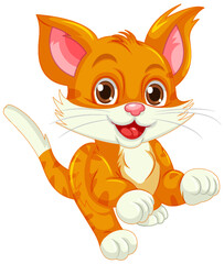 Orange cat cartoon character
