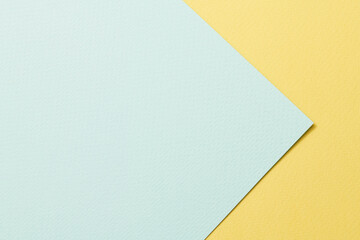 Rough kraft paper background, paper texture mint yellow colors. Mockup with copy space for text