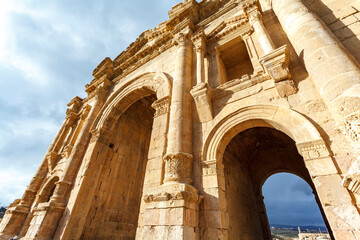 Arch of Hadrian, ancient Jerash, Middle East