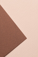 Rough kraft paper background, paper texture beige brown colors. Mockup with copy space for text