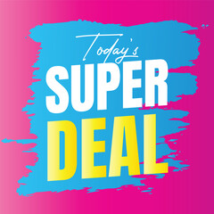 Big sale discount campaign banner sign, Super deal store icon design, Today's hot sale shopping sign tag