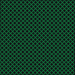 The Green islamic pattern background.