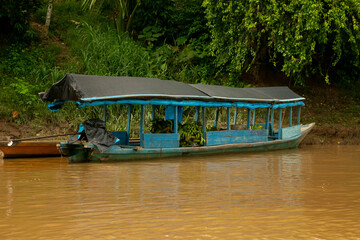 Views of the city of Yurimaguas in the Peruvian jungle from the Huallaga river.