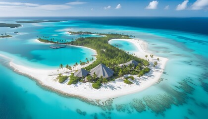 Obraz premium View of beautiful tropical island.