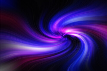 Fototapeta premium colorful waveform wave like abstract geometry vortical flow vortex graphic and swirl pattern glow motion effect with blue purple mix white light for digital art illustration background wallpaper