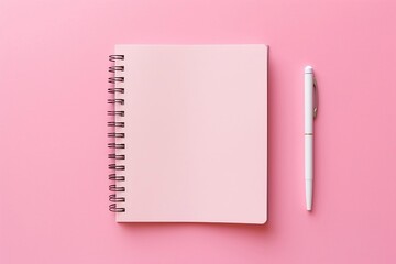 Spiral notebook with pen