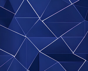 Abstract blue background with squares and triangles