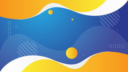 abstract fluid background with yellow and blue color