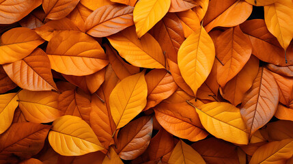 Gradient autumn leaves background. Generative Ai