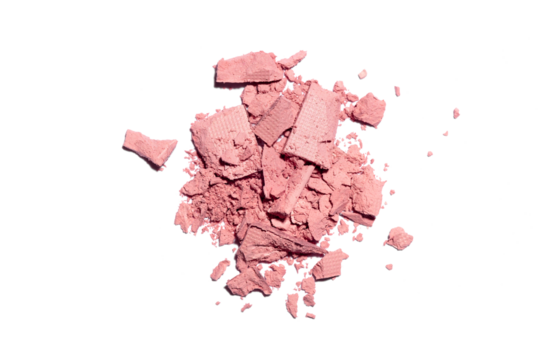 Broken eye shadow or face powder.