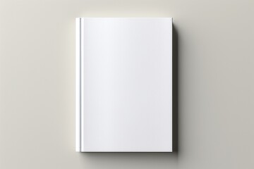 Minimalist Blank Book Cover Mockup Created with Generative AI