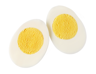 boiled egg Stainless pan on transparent background. png file