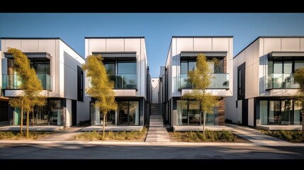Beautiful Houses of Modern Architecture, Modular private townhouses.