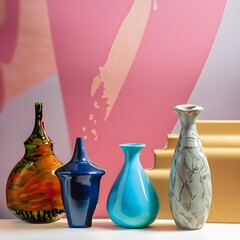 vase with flowers set of vases wallpaper beautifully on a colorful Assorted decorative vases background interior old flowers china glass vases clay design pot